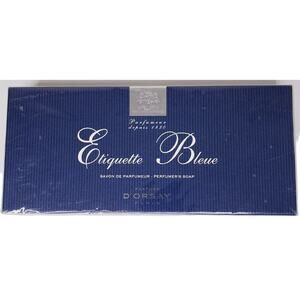 Vintage D'ORSAY Etiquette Bleue Perfumer's Soap Set of 3 ~ NEW in SEALED BOX